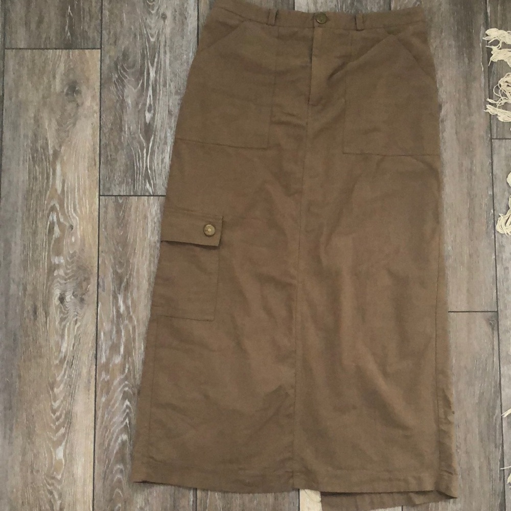 Kirious 100% cotton khaki skirt